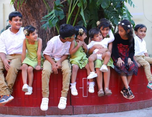 kids laughing together